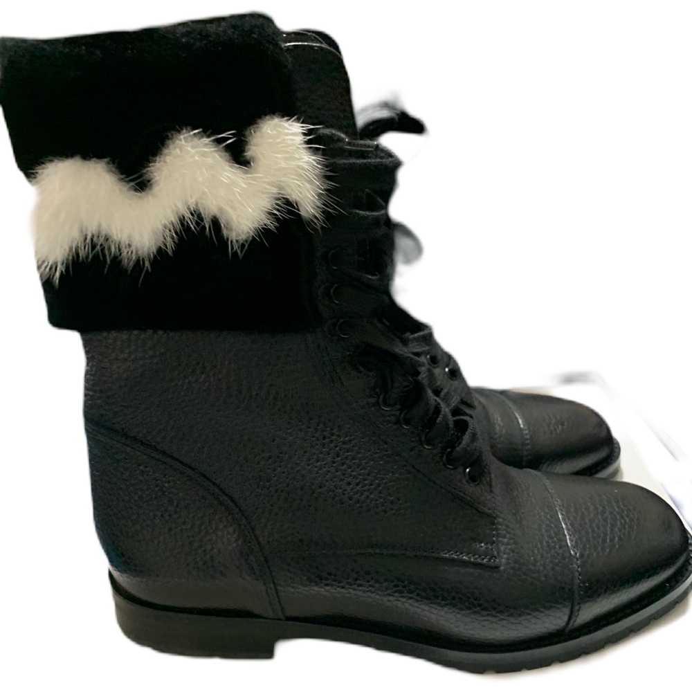 Manolo Blahnik combat boot size 6